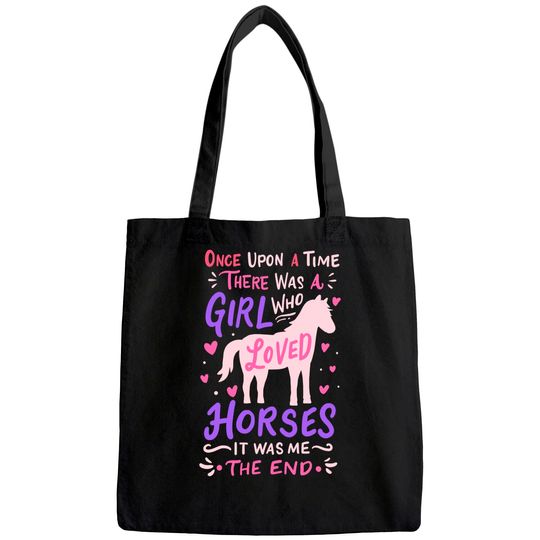 Horse Girl Horses Show Jumping Equestrian Barrel Racing Tote Bag