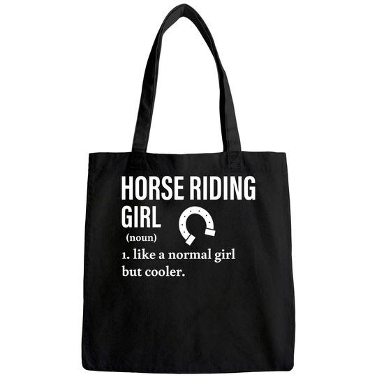 Equestrian Horse Riding Girl Noun Show Jumping Vaulting Tote Bag
