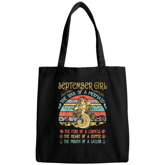 September Girl The Soul Of A Mermaid Tote Bag