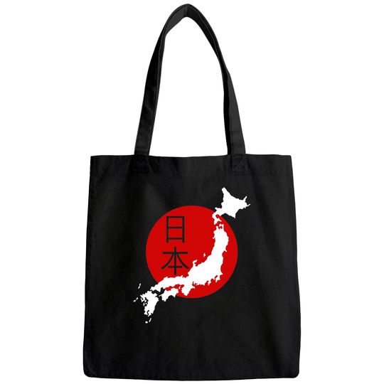 Japan Map Tote Bag