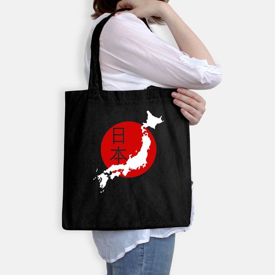 Japan Map Tote Bag