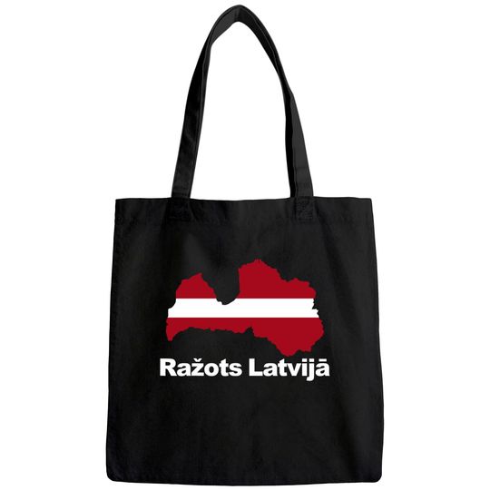 Made In Latvia Flag Proud Latvija Roots Tote Bag