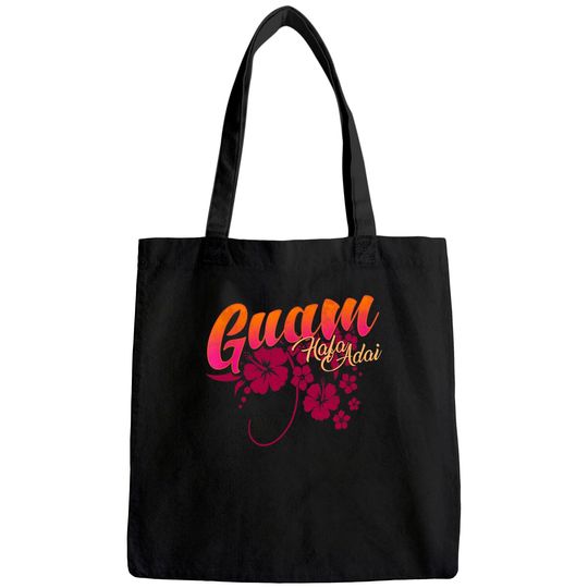 Guam Flower Chamorro | Guamanian Islander Hafa Adai Hibiscus Tote Bag