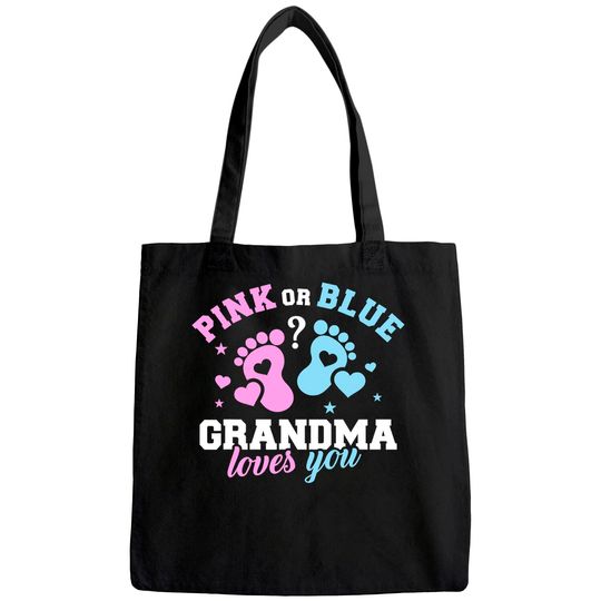 Gender reveal grandma Tote Bag