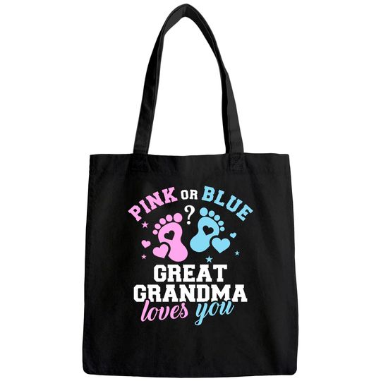 Gender reveal great grandma Tote Bag