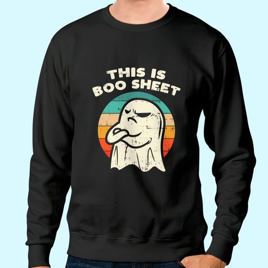 This Is Boo Sheet Ghost Retro Halloween 2021 Sweatshirt