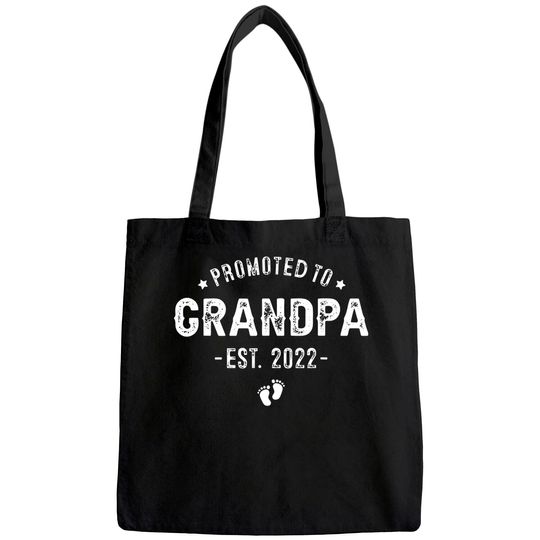 Promoted to Grandpa 2022 Soon To Be New Grandfather Tote Bag