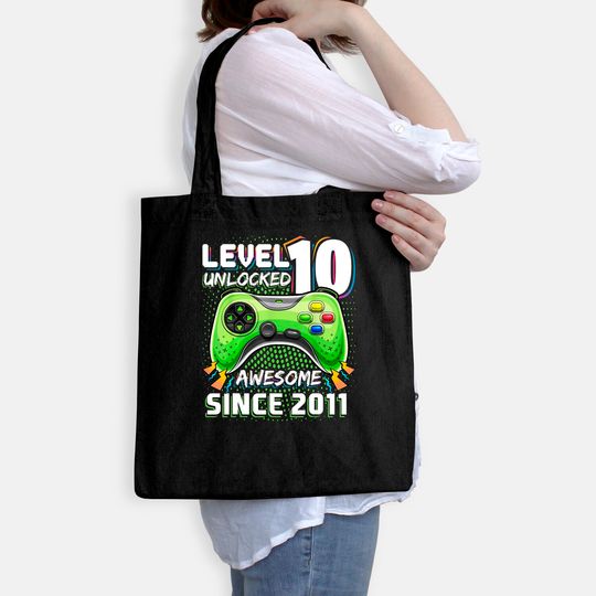 Level 10 Unlocked Awesome Video Game Gift Tote Bag