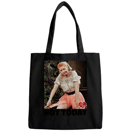 I Love Lucy Tote Bag Not Today Black Tee