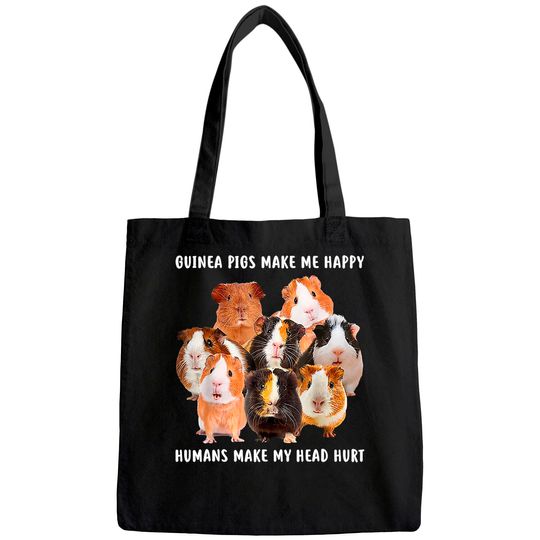 Pig Tote Bag Make Me Happy Guinea Tote Bag