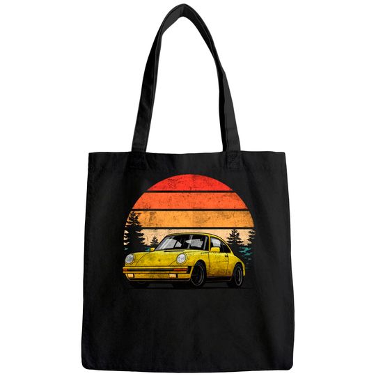 Retro Sun w Tuning & Gaming Oldtimer Car Enthusiast Sunset Tote Bag