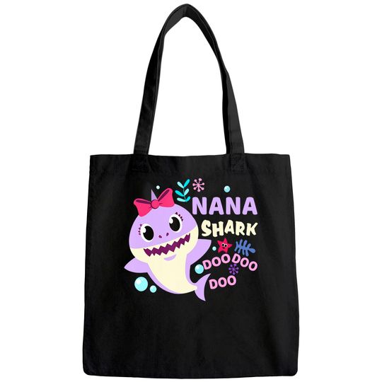 Nana Shark Doo Doo Tote Bag for Birthday Boy, Girl, Kids Gift Tote Bag