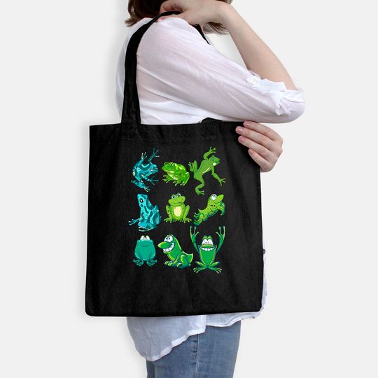 Rainforest Amphibian Kids Gift Idea Cute Frog Tote Bag