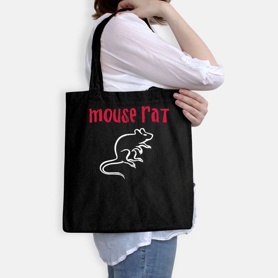 The Mouse Rat Logo Distressed Tote Bag