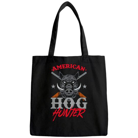 American Hog Hunter Swine Boar Hunting Gift Tote Bag