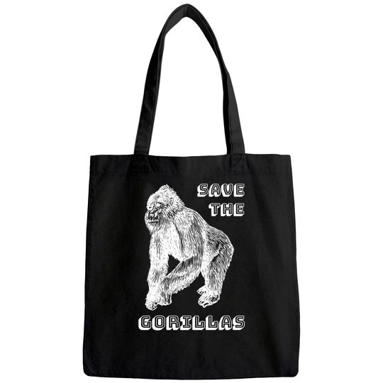 Vintage Save The Gorillas Africa Conservation Tote Bag