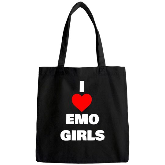 I Love Emo Girls Tote Bag