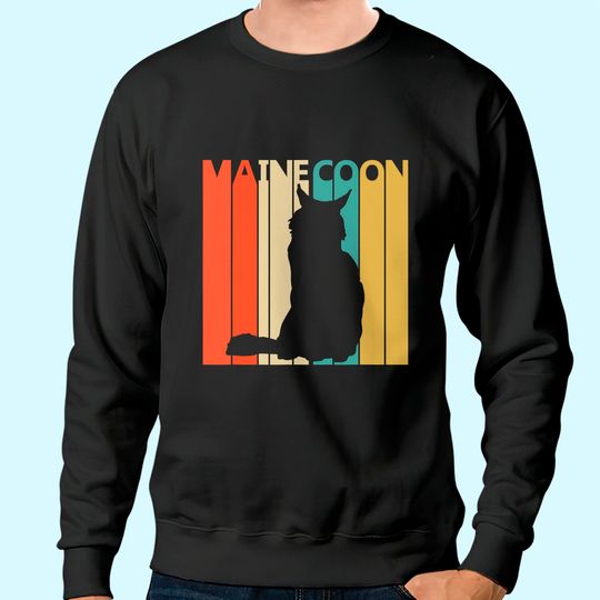 Vintage Maine Coon Cat Sweatshirt