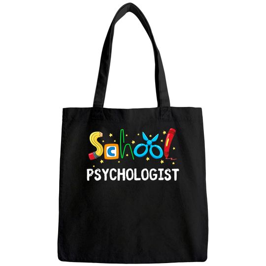 School Psychologist Cute Gift Psych Therapist Appreciation Tote Bag