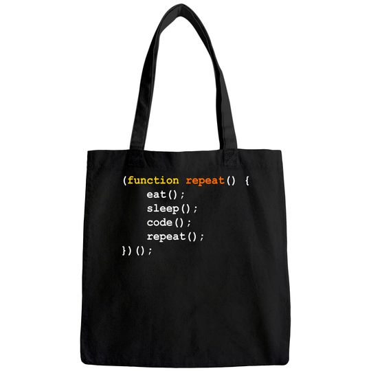 Computer Science Programmer Eat Sleep Code Tote Bag