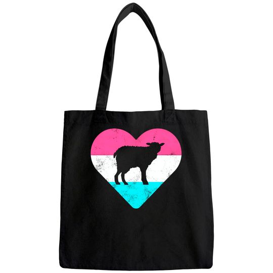 Retro Vintage Sheep Gift for Women or Girls Tote Bag