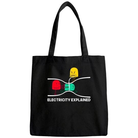 Electricity Explained Tote Bag I Teacher Nerd Tote Bag