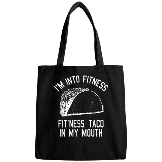 Mens Fitness Taco Funny Tote Bag