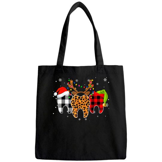 Merry Christmas Tooth Costume Dental Assistant Xmas Tote Bag