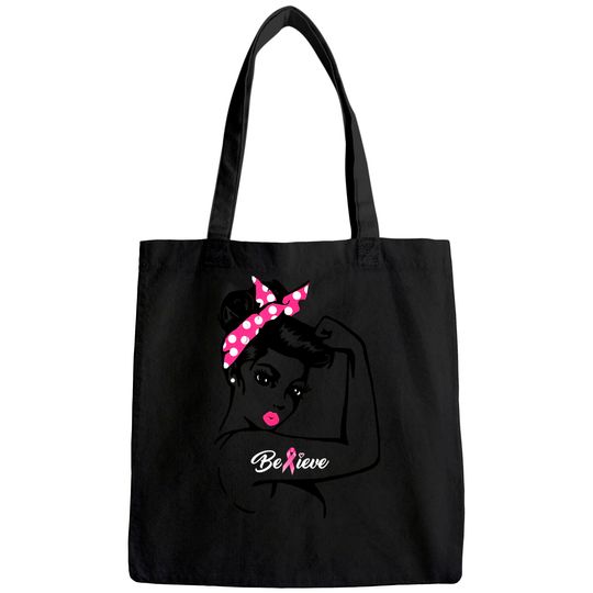 Breast Cancer Warrior Awareness Tote Bag