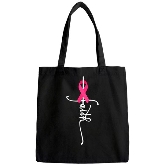 Breast Cancer Faith Breast Cancer Awareness Tote Bag