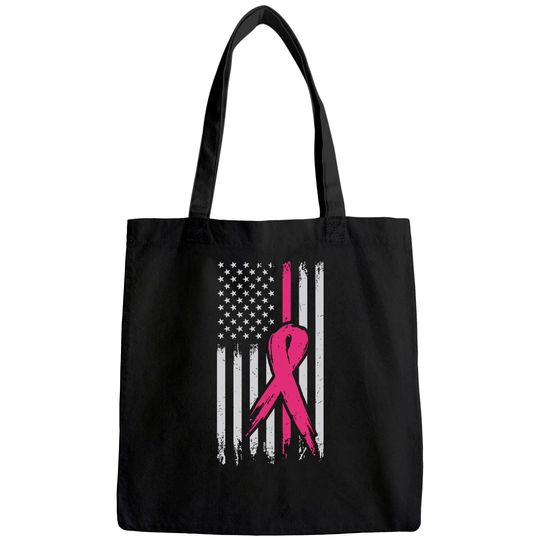 Blittzen Breast Cancer Flag Tote Bag