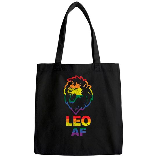 Leo AF Lion LGBT Tote Bag
