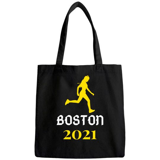 Boston 2021 Running Marathon Training In Progress Runner Tote Bag
