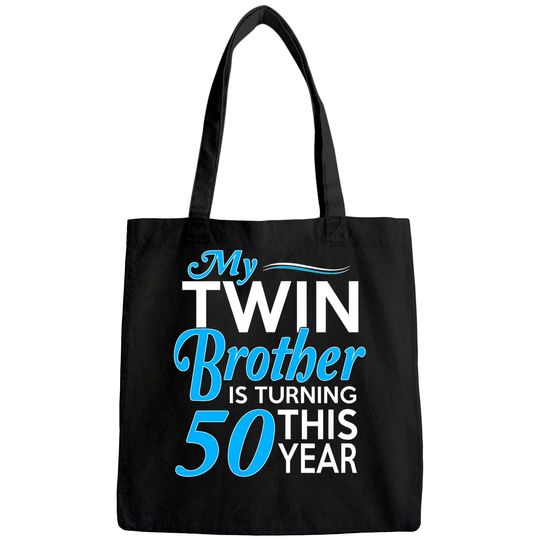 50th Birthday Gifts for Twin Brothers Tote Bag