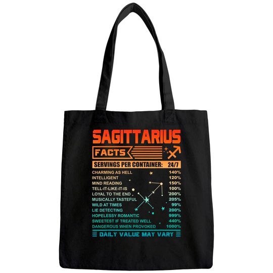 Birthday Sagittarius Facts Tote Bag