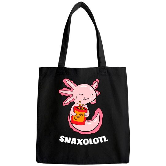 Axolotl Lover Snaxolotl Kawaii Axolotl Food Sweets Tote Bag