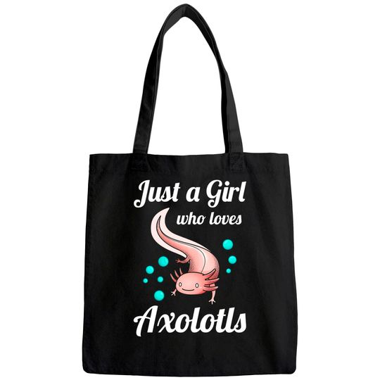 Just A Girl Who Loves Axolotls Axolotl Lovers Gift Tote Bag