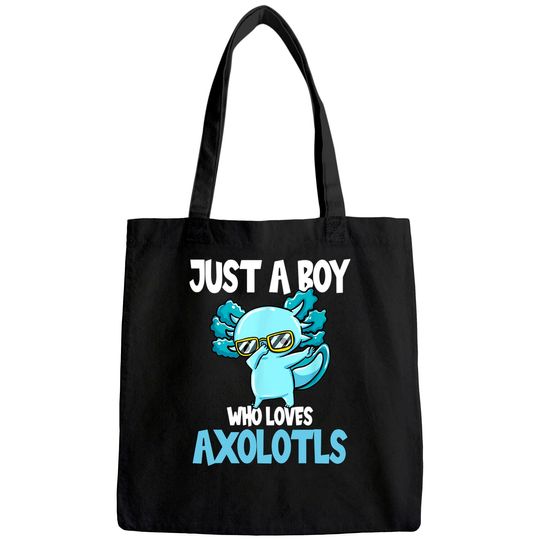 Just a boy who loves axolotls Cute FKawaii Tote Bag