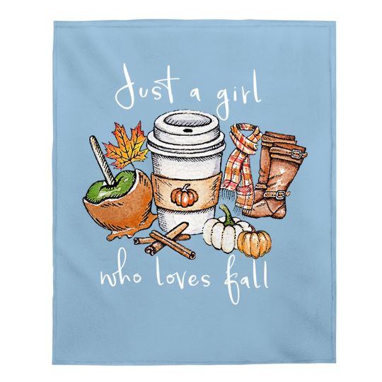 Just A Girl Who Loves Fall Baby Blanket