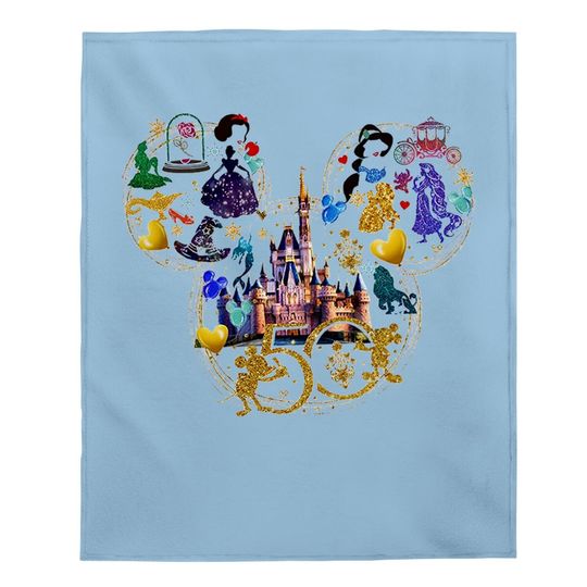 Walt Disney World 50th Anniversary Magic Kingdom Magic Castle Baby Blanket