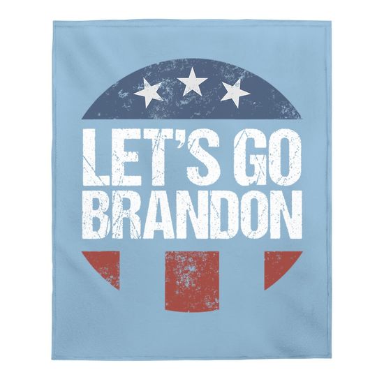 Let's Go Brandon Funny Baby Blanket
