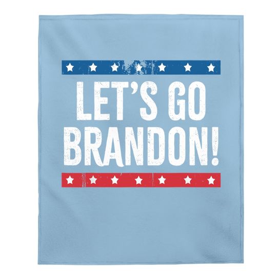 Let’s Go Brandon Funny Vintage Baby Blanket