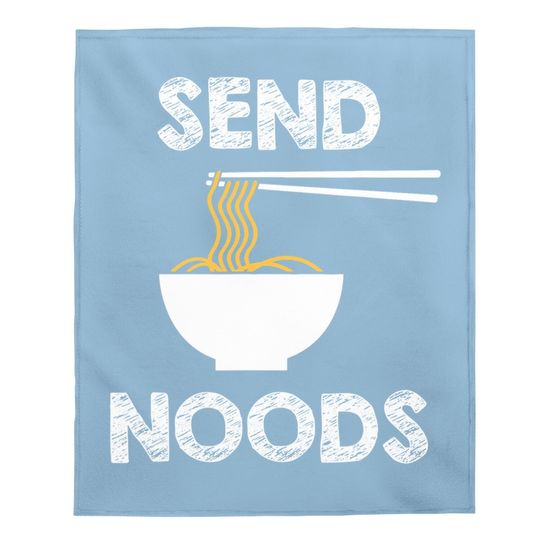 Send Noods Funny Noodle Pasta Baby Blanket