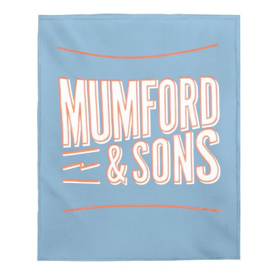 Mumford & Sons Retro Logo Baby Blanket