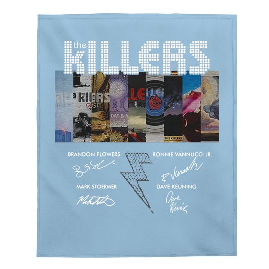 The Killers Band Members Signatures Baby Blanket