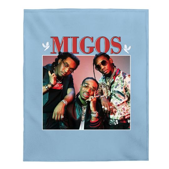 Migos Hip Hop 90s Vintage Baby Blanket