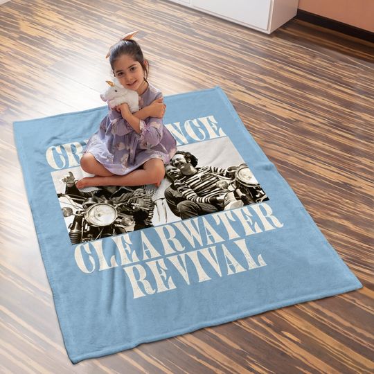 Creedence Clearwater Revival American Rock Band Bikes Photo Adult Short Sleeve Baby Blanket Graphic Baby Blanket