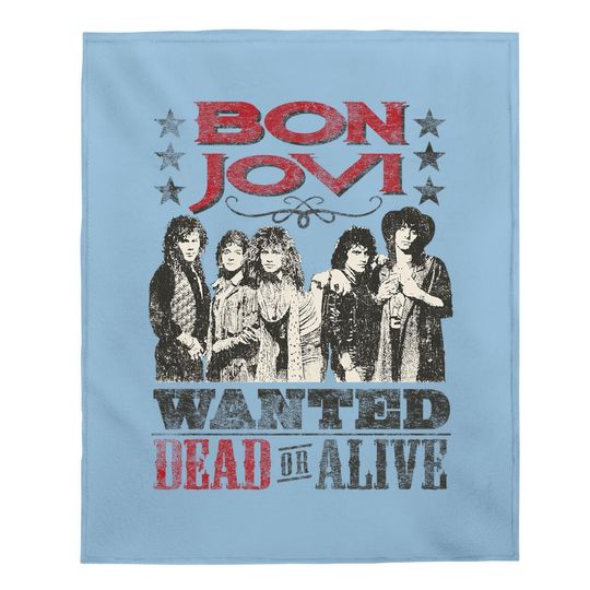 Bon Jovi Cowboy Wanted Dead Or Alive Baby Blanket