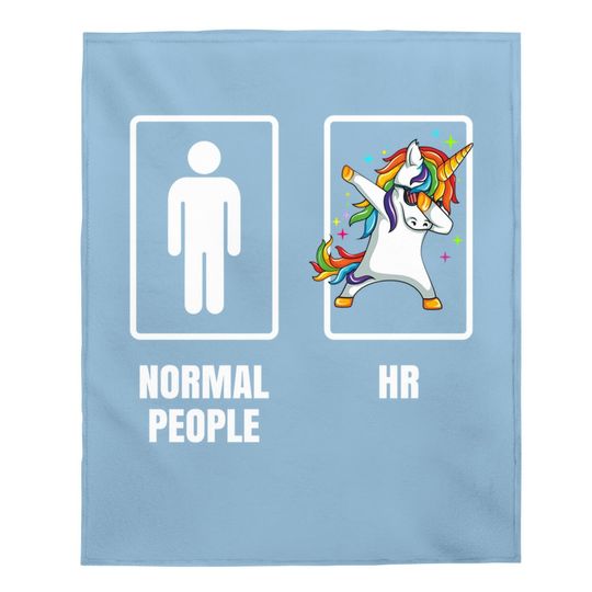 Dabbing Unicorn Boss & Hr Human Resource Manager Office Baby Blanket