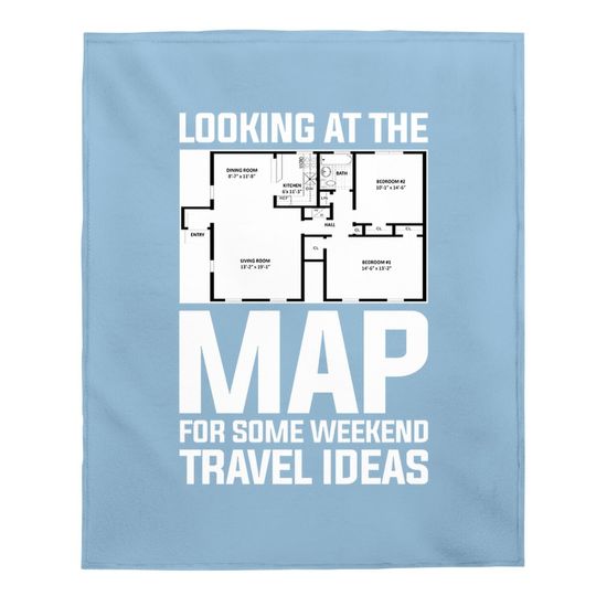 Looking At The Map For Some Weekend Travel Ideas Baby Blanket